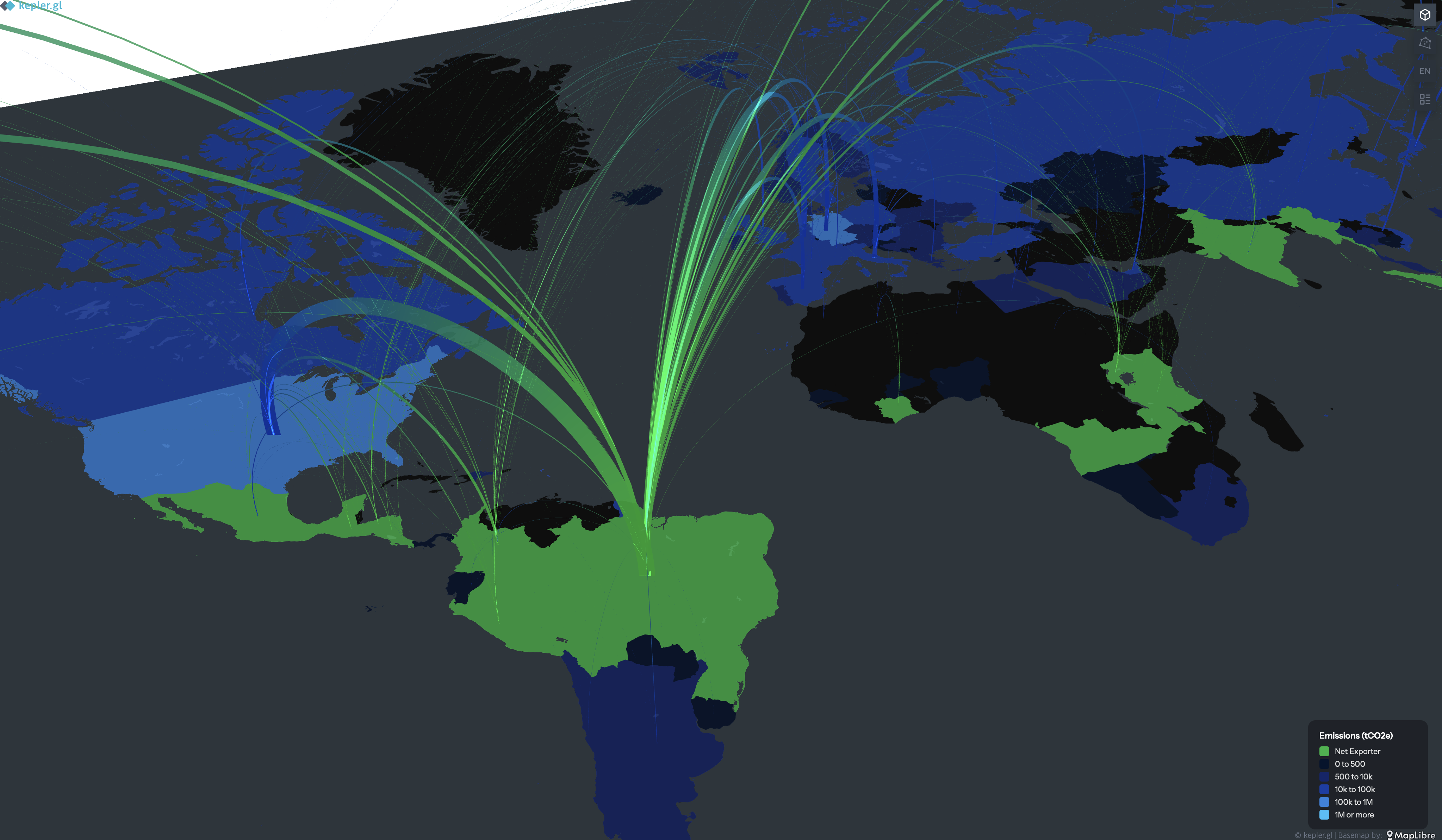 Global coffee trade routes